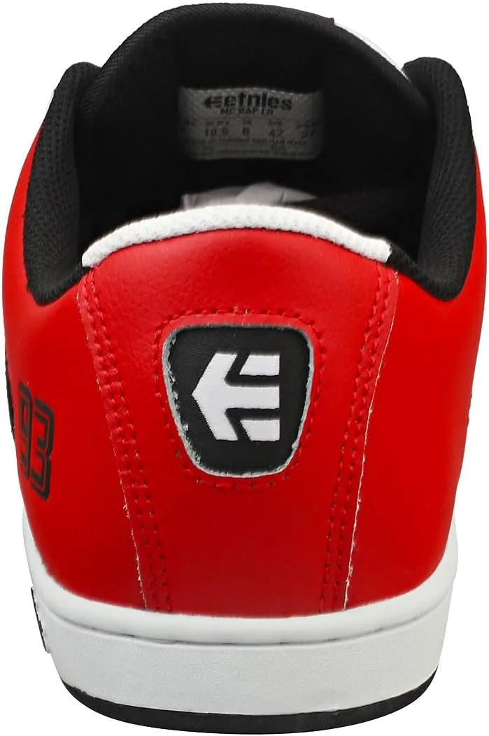 Мужские скейтбордистские кроссовки Etnies MC Rap Lo Top, белый/черный/красный — фото 4