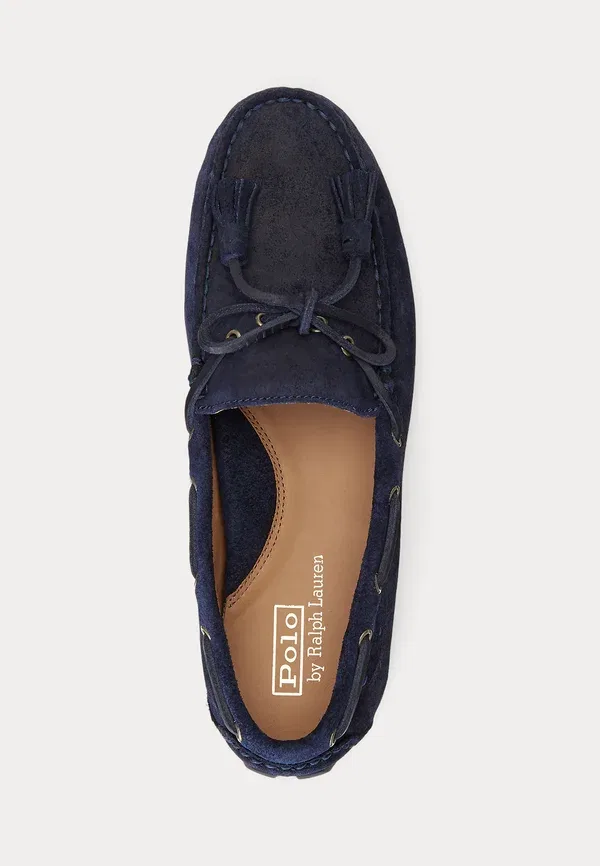 Мокасины Anders tasselled suede driver moccasins Polo Ralph Lauren, тёмно-синий — фото 4