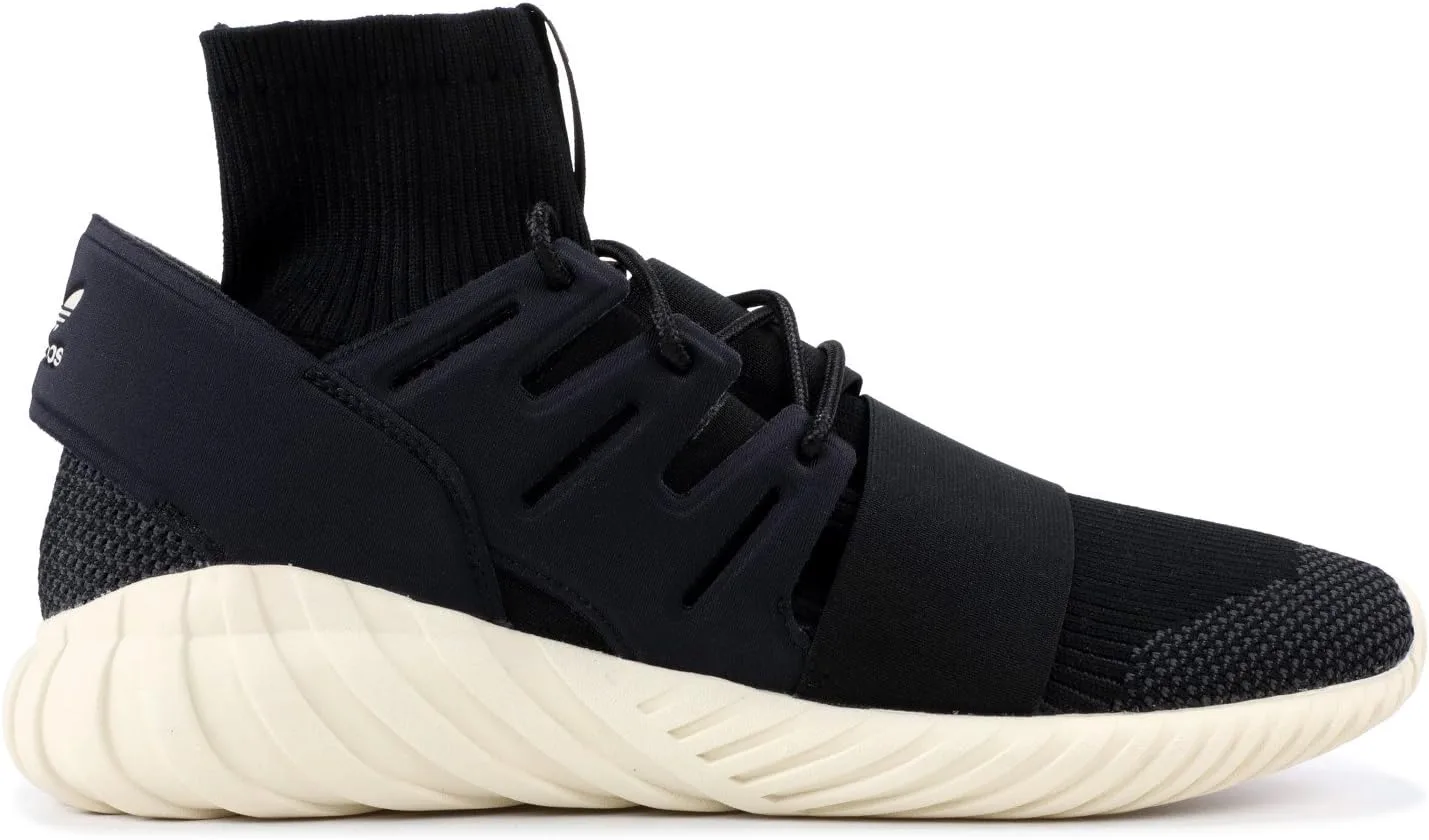 Мужские кроссовки для фитнеса Adidas Tubular Doom Sock Primeknit, белый/черный/кремовый — фото 2