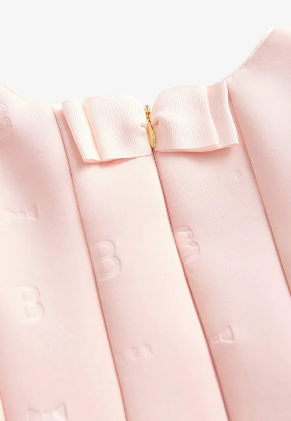 Плиссированное коктейльное платье/вечернее платье прямого кроя Baker By Ted Baker, Pink — фото 2