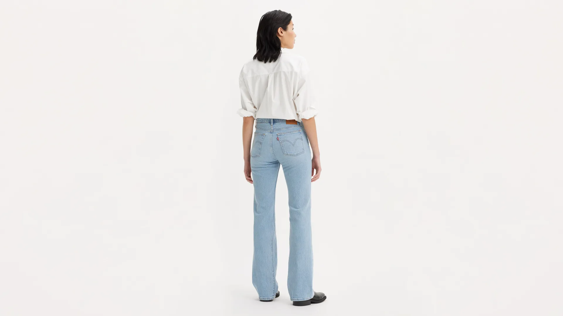 Женские джинсы на танкетке Bootcut Levi's, цвет Light Wash — фото 3