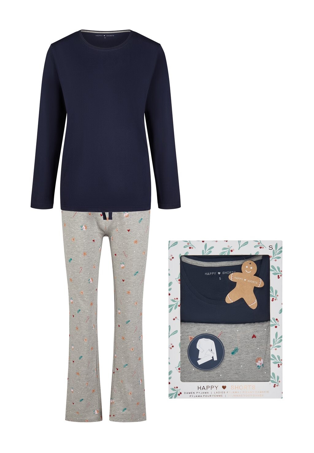 

Пижама CHRISTMAS SET GIFTBOX Happy Shorts, синий