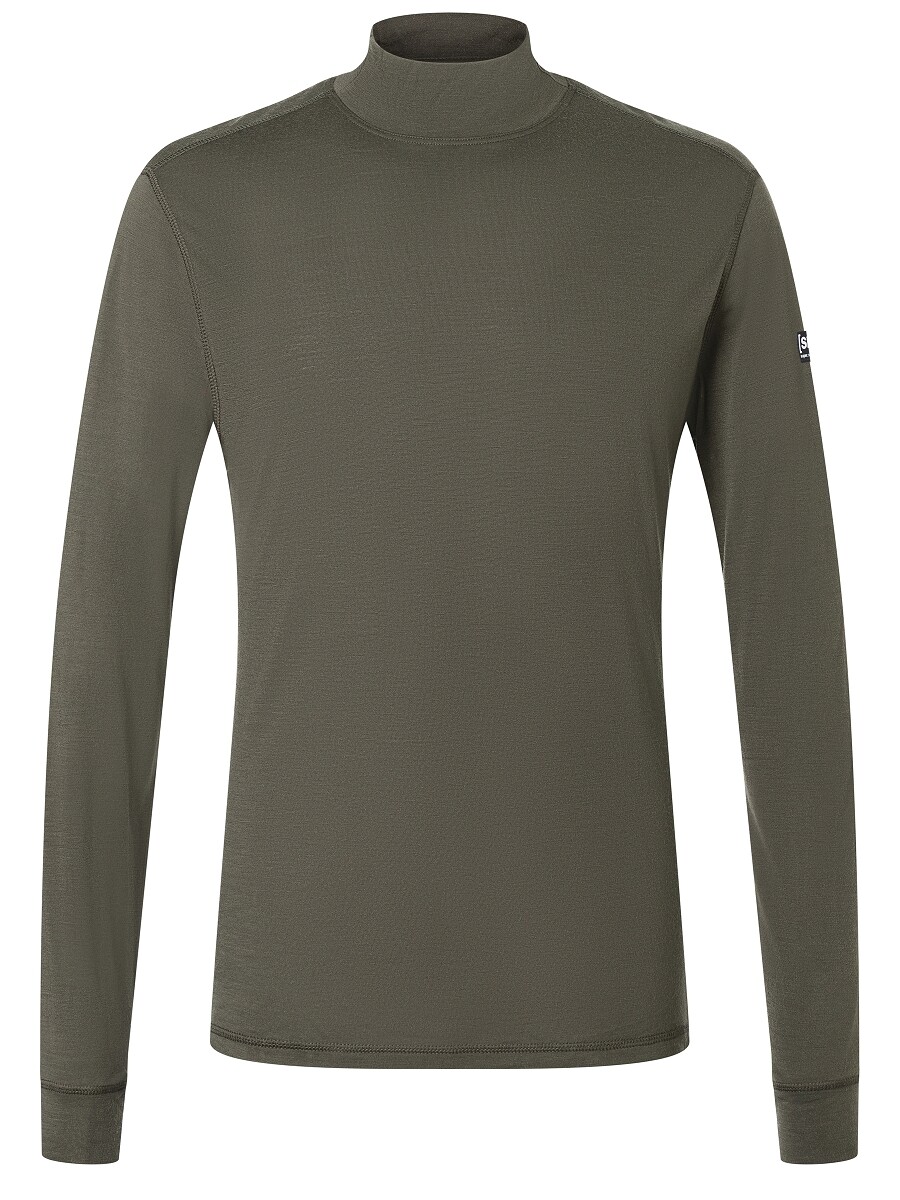 

Лонгслив super.natural Merino, зеленый