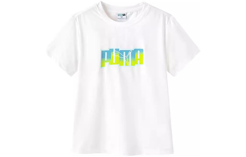 

Футболка для детей PUMA, Сырой белый