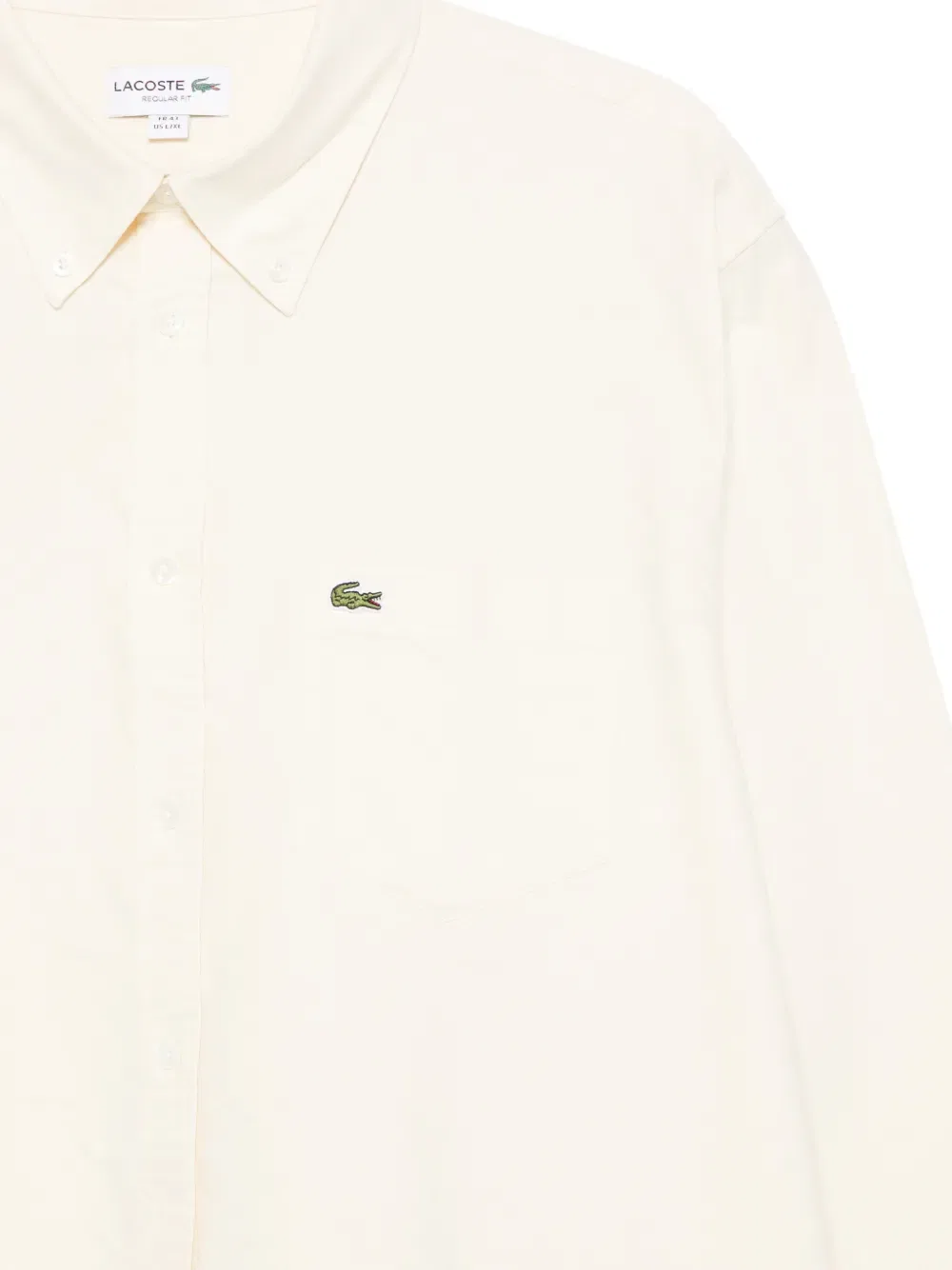 Рубашка с нашивкой-логотипом Lacoste, нейтральный — фото 3
