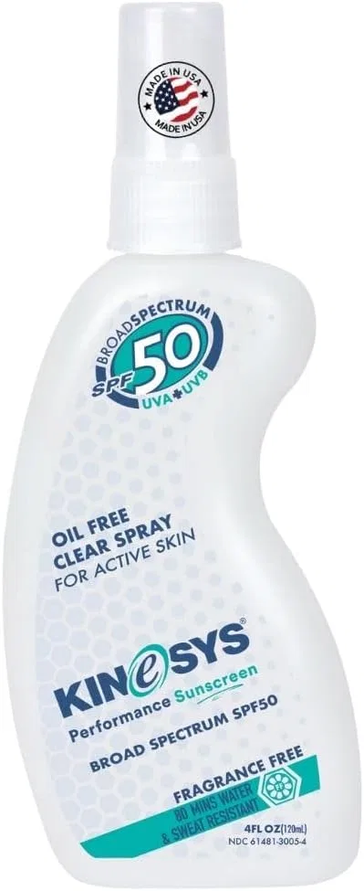 Солнцезащитный спрей SPF 50 KINeSYS для чувствительной кожи, без запаха, 120 мл