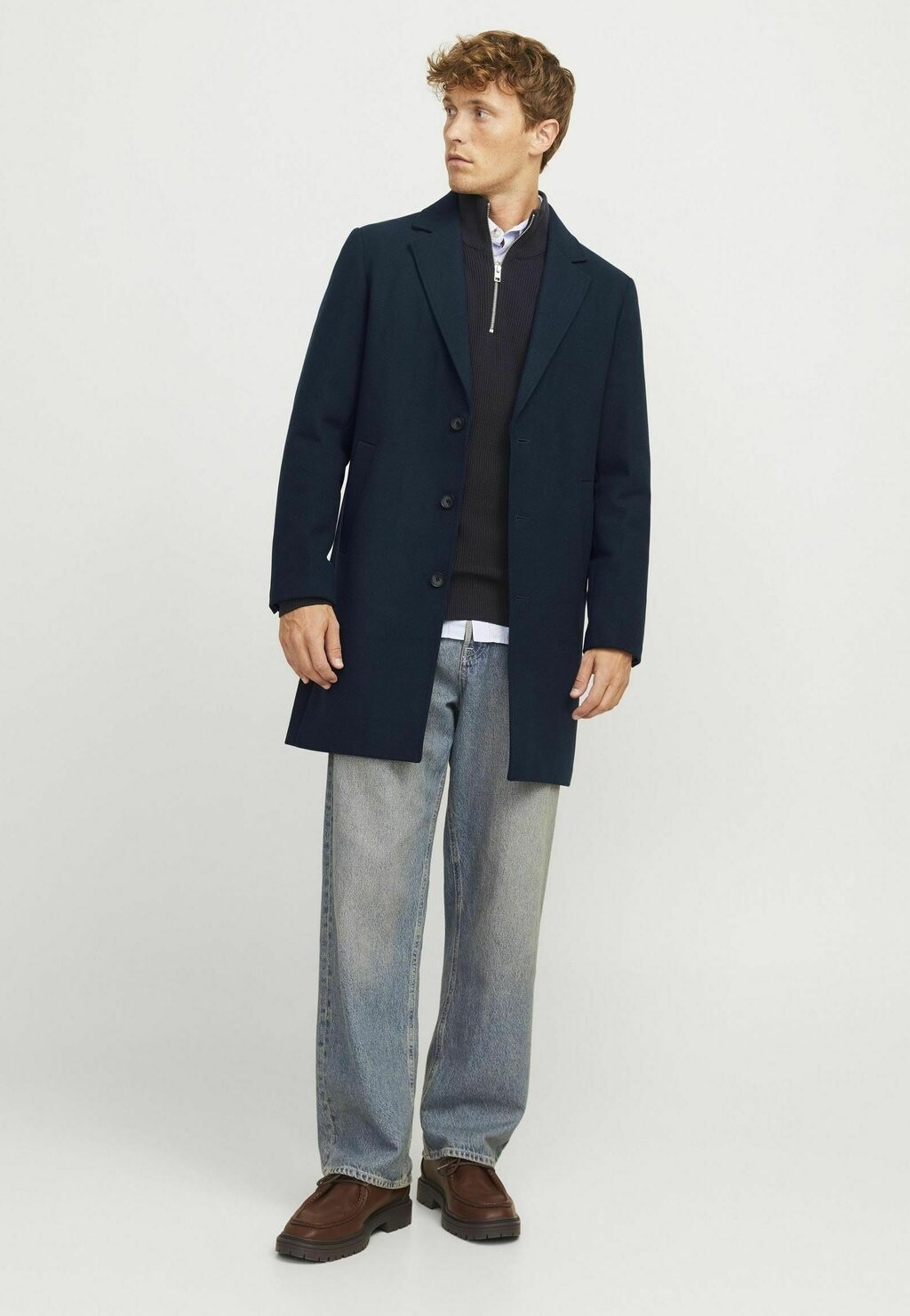 

Короткое пальто EHARRISON Jack & Jones, темно-синий