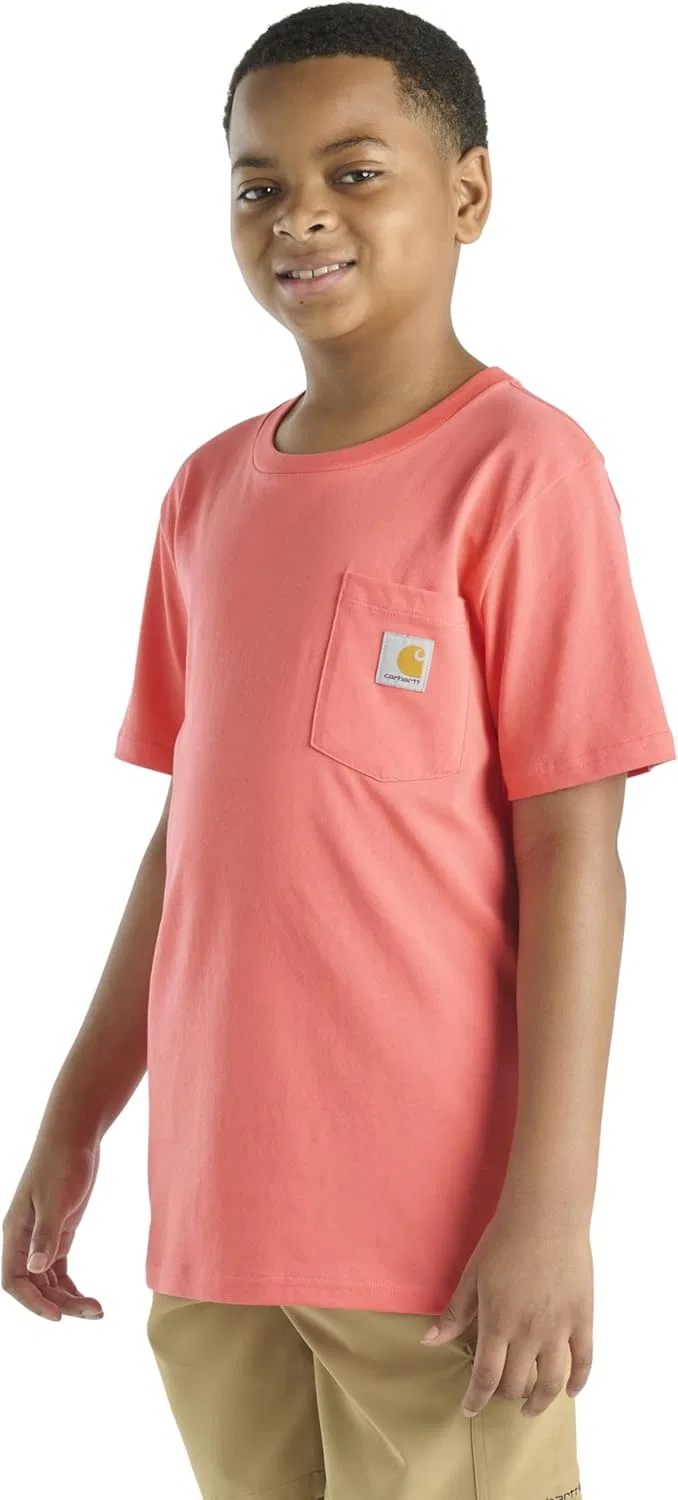 Футболка детская с карманом Carhartt, Light Orange — фото 3