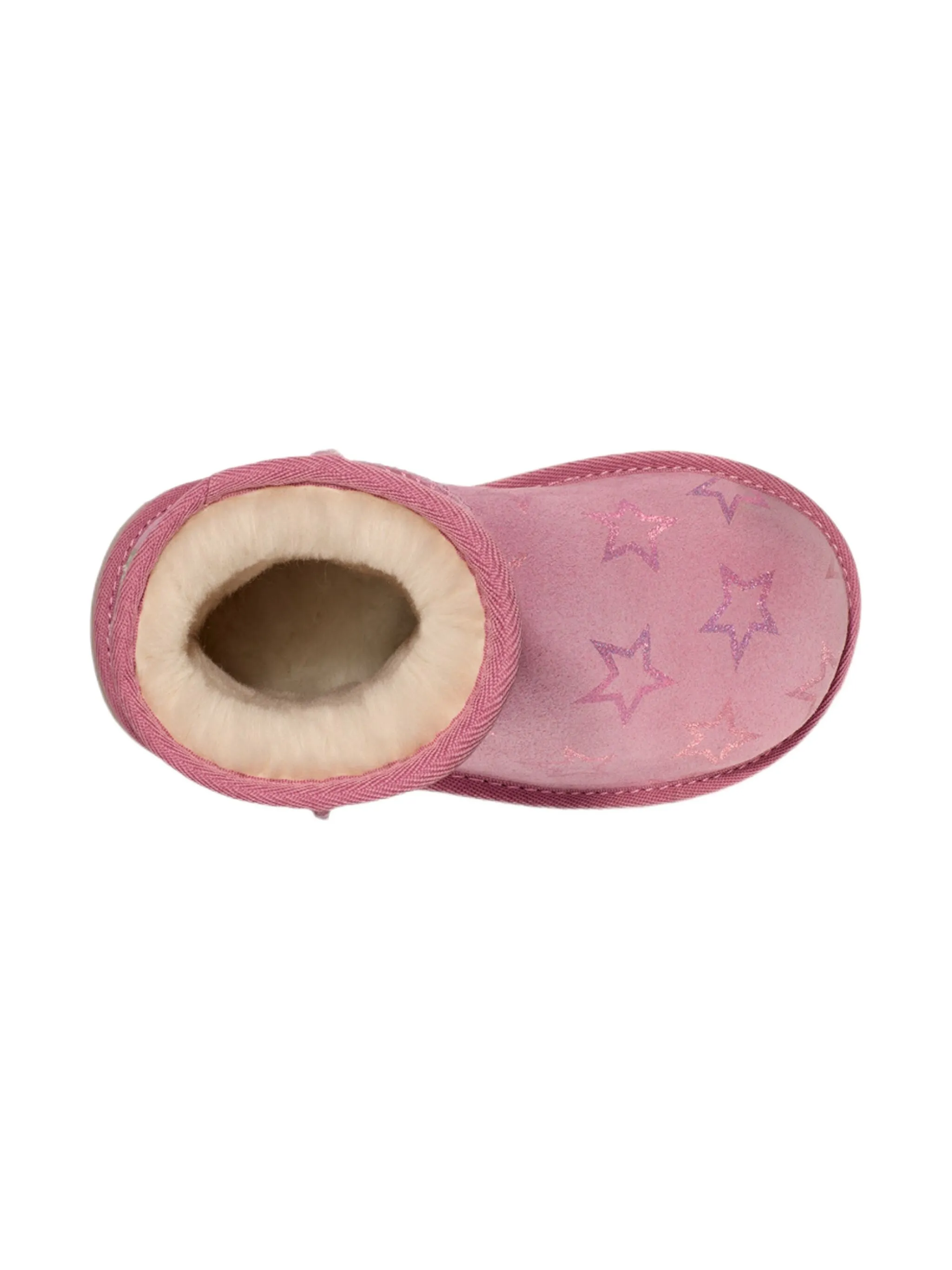 Ботинки Classic II Iridescent Stars Dusty Orchid/Pink Iridescent Ugg Kids, розовый — фото 2