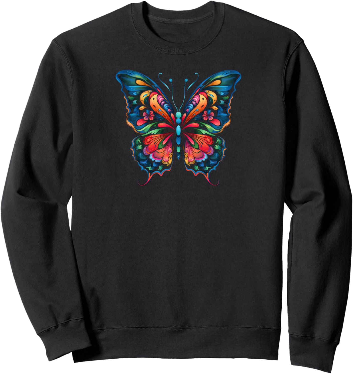 

Толстовка с рисунком бабочки Butterfly Apparel, черный