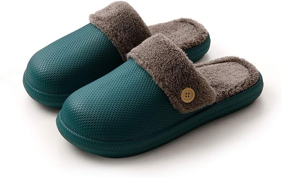 

Мужские домашние тапочки, для дома и улицы, легкие хлопковые тапочки для женщин, мягкие, теплые зимние с тихой подошвой, съемная подкладка (Цвет: коричневый, Размер: EU 39-40) Khuy