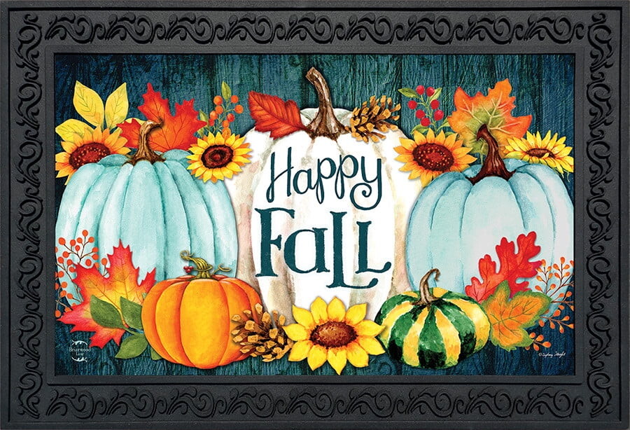 

Придверный коврик Briarwood Lane Happy Fall, оранжевый