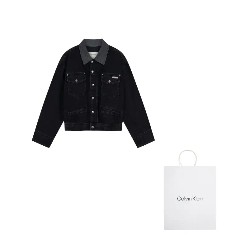 

Calvin Klein Джинсовая куртка мужская, 01H-Denim Black