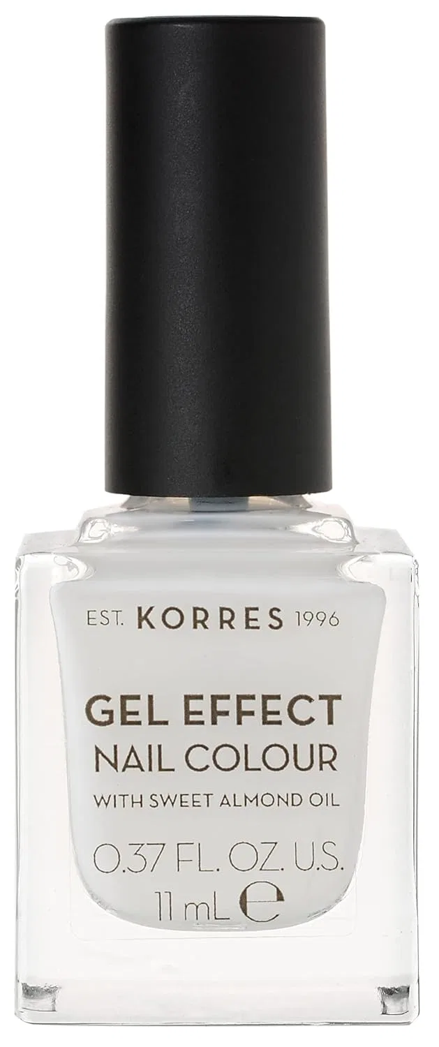 Лак для ногтей «Gel-Effect Sweet Almond Nail Colour» от Korres, 02 Porcelain White, 11 мл Korres