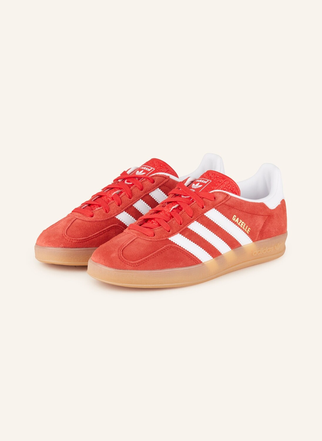 

Кроссовки газель комнатные Adidas Originals, красный