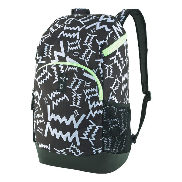 

Сумка basketball backpack 'black white green' Puma, черный