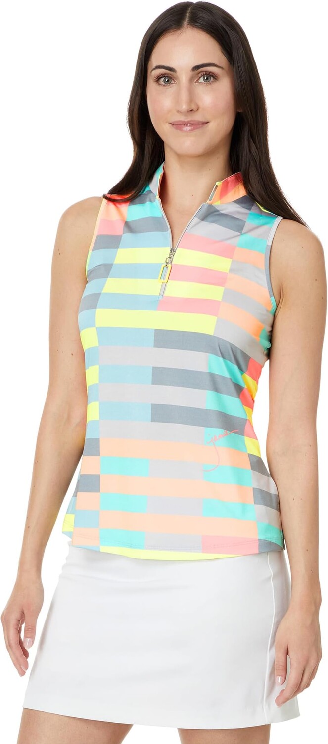 

Топ Jamie Sadock Blocks Sleeveless Top, цвет Princess