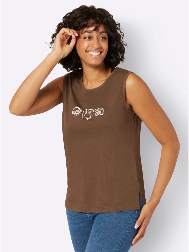 

WITT WEIDEN Коричневая футболка