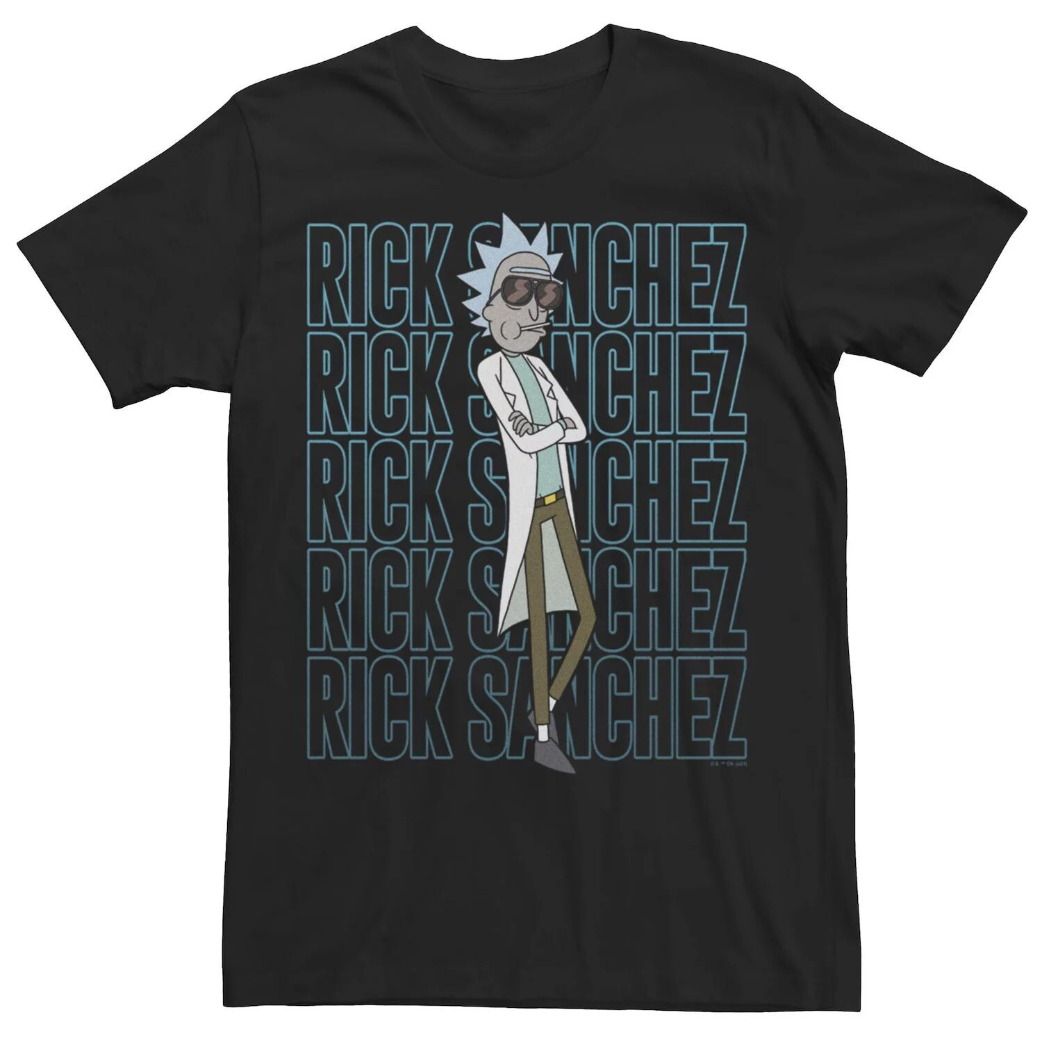 

Мужская футболка с оригинальным логотипом Rick & Morty Licensed Character