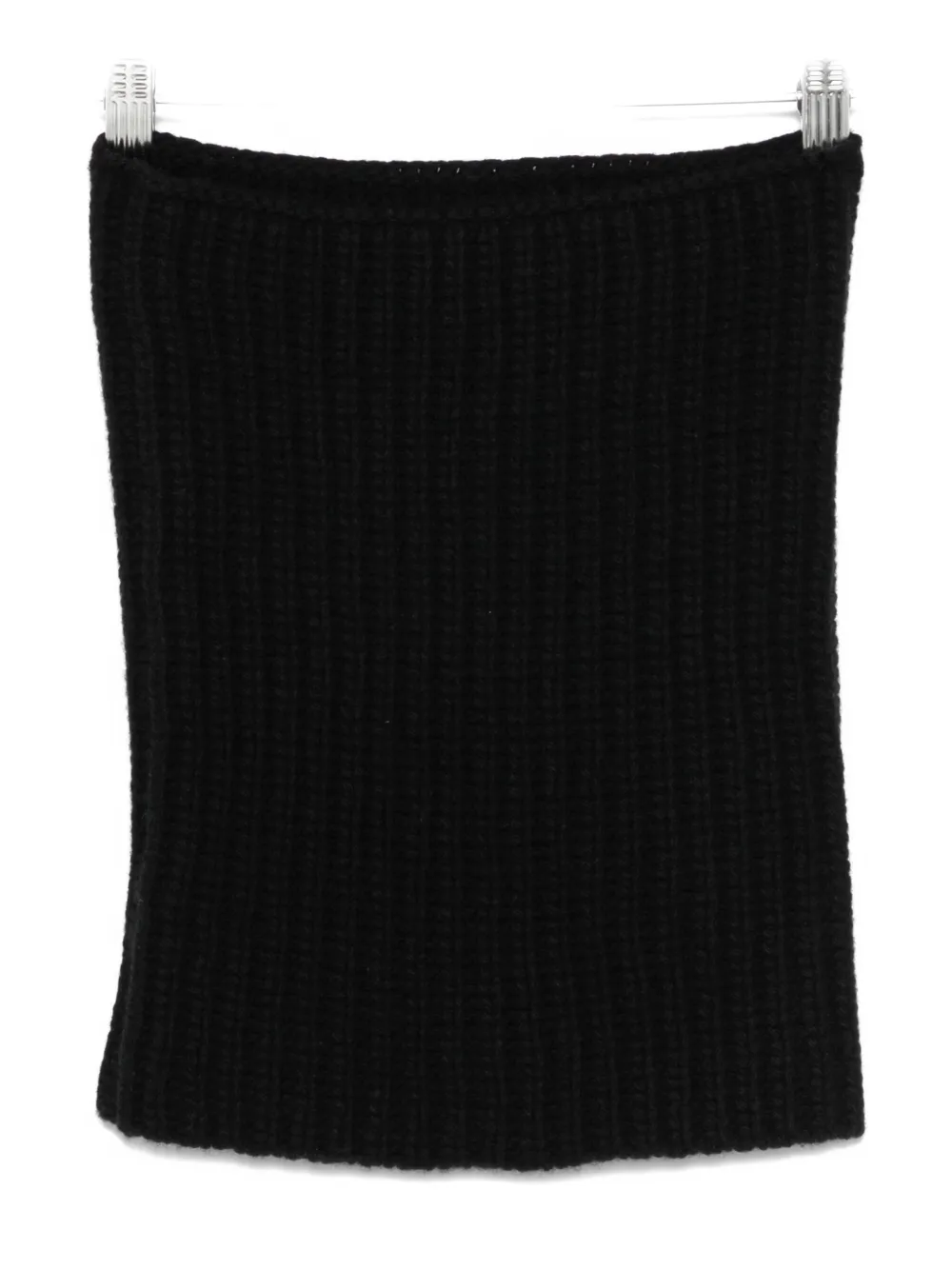 

Воротник-гейтр в рубчик Ma'Ry'Ya, черный