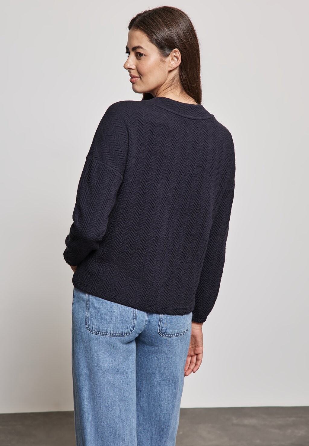 

Топ с длинными рукавами STRUKTUR MIT TURTLENECK Street One, синий