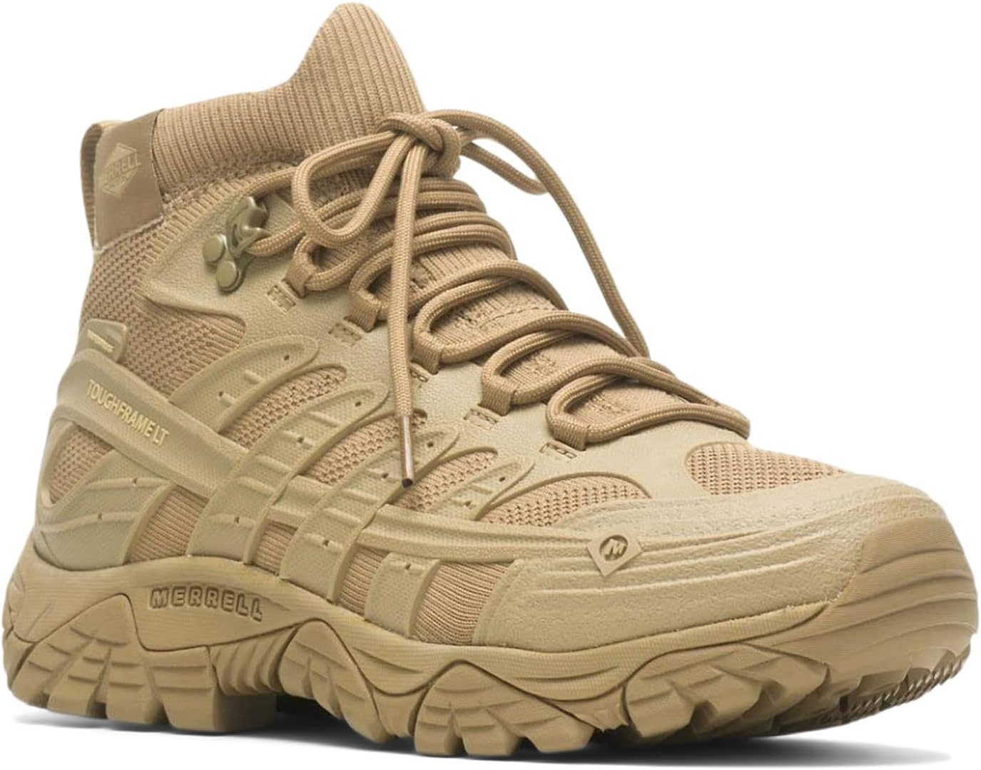 

Мужские ботинки MERRELL Moab Velocity Tactical с водонепроницаемым дышащим верхом, средней подошвой из ЭВА, устойчивые к маслу и скольжению, с круглым носком, Dark Coyote