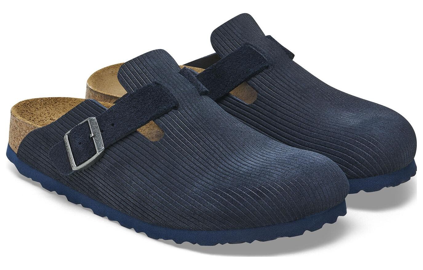 Бостон Тисненый Вельвет Замша Полночь Birkenstock — фото 3