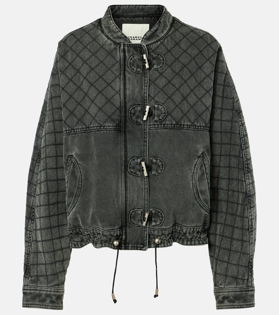 

Стеганая джинсовая куртка Celiany Isabel Marant, цвет dark grey, Серый, Стеганая джинсовая куртка Celiany Isabel Marant, цвет dark grey