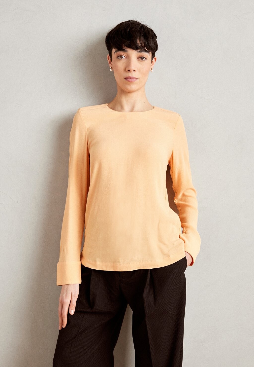 

Рубашка с длинным рукавом Esprit, цвет pastel orange