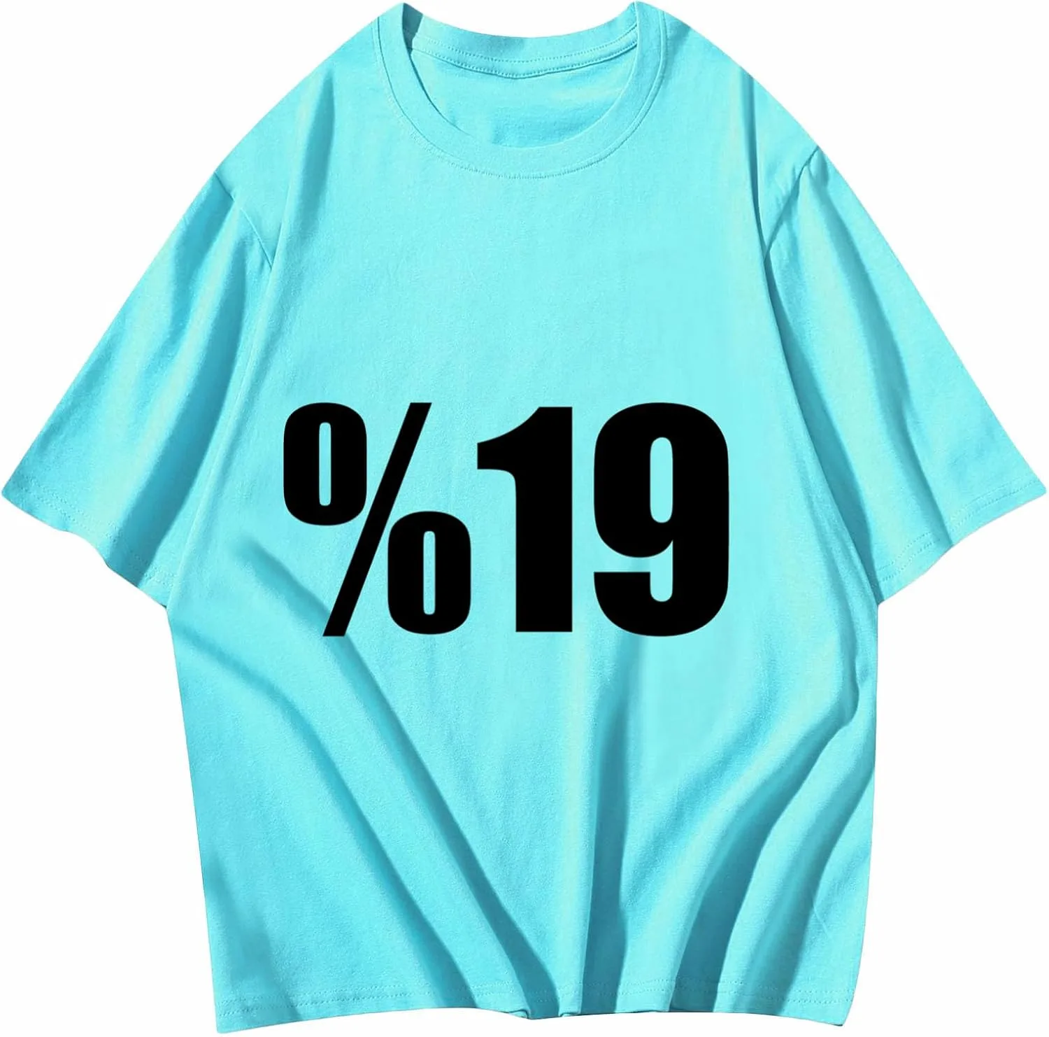 

TYQQU Oversized футболка Casual Basic Solid летняя с коротким рукавом для женщин A19