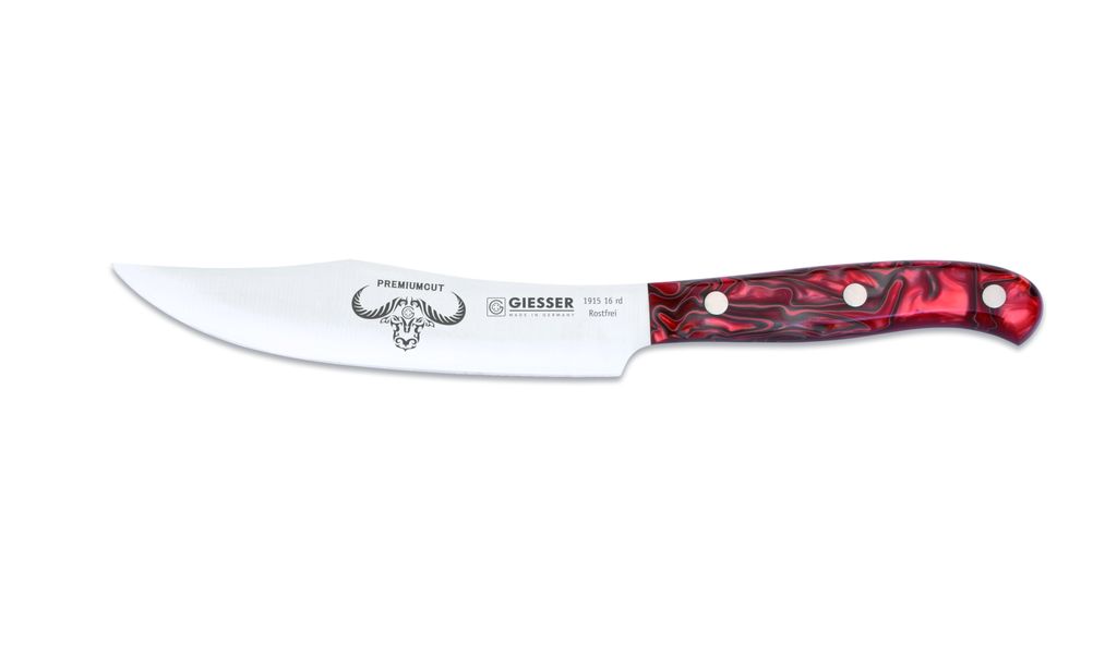 

Нож Giesser PremiumCut кухонный нож Veggie No 1 Acrylic Red Diamond BBQ 16 см GIESSER MESSER