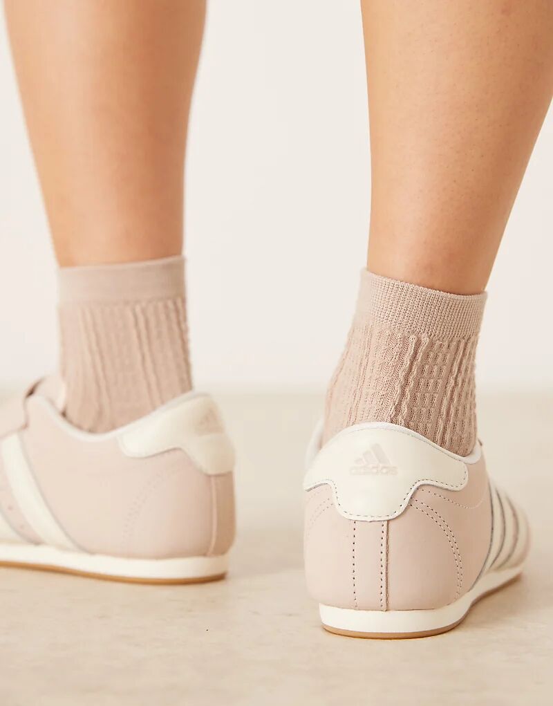 Кроссовки для тхэквондо adidas Originals светло-розового и белого цветов — фото 4