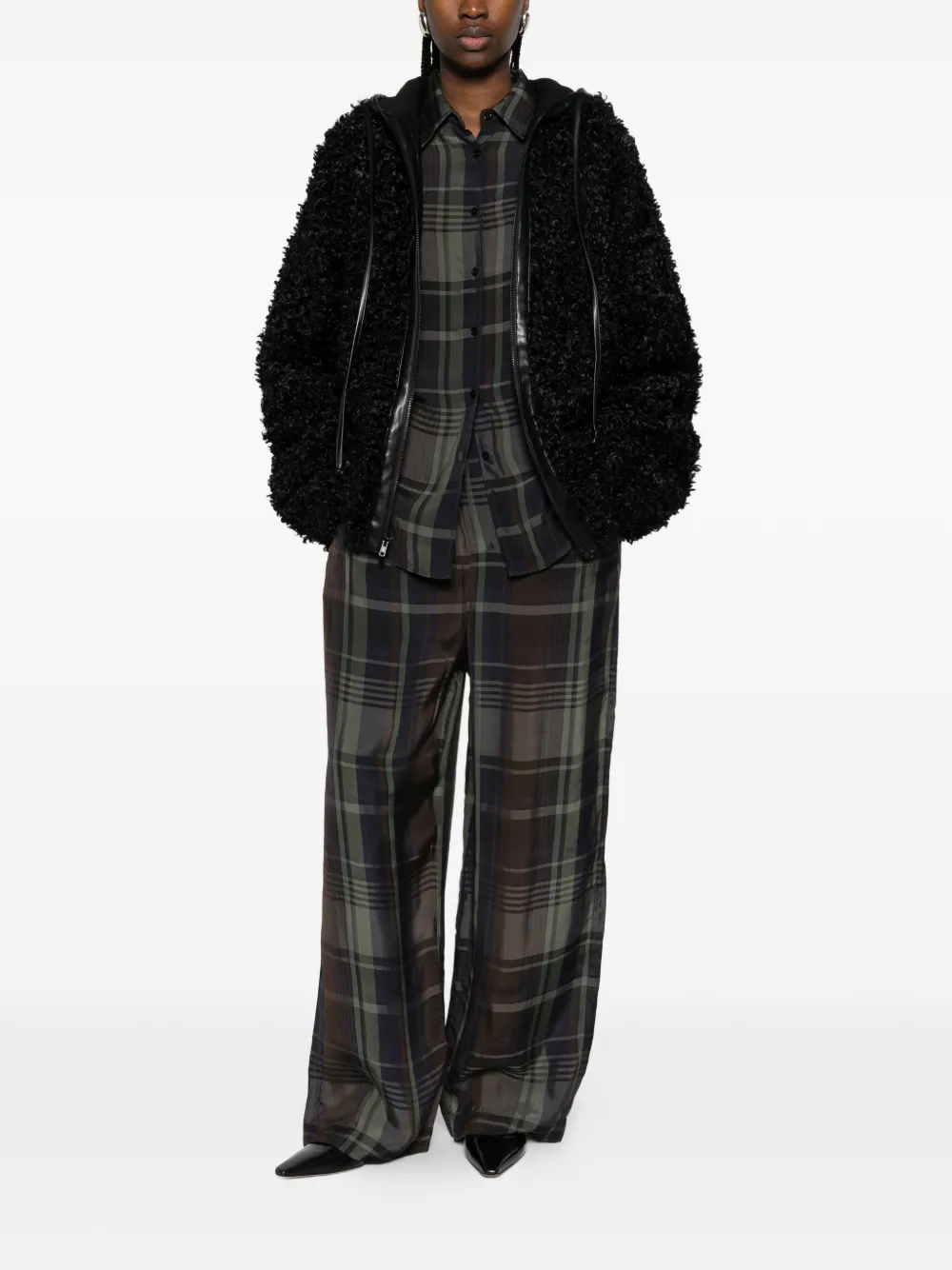 

Прозрачные брюки The Frankie Shop, коричневый