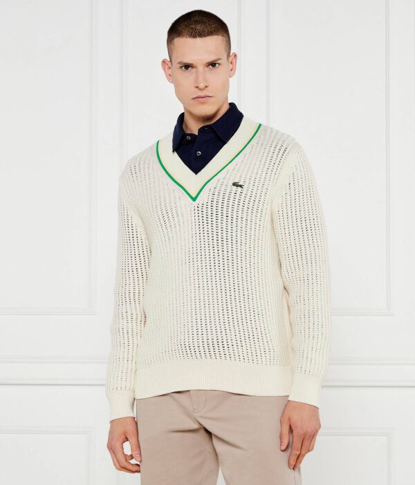 

Свитер Classic fit Lacoste, экрю