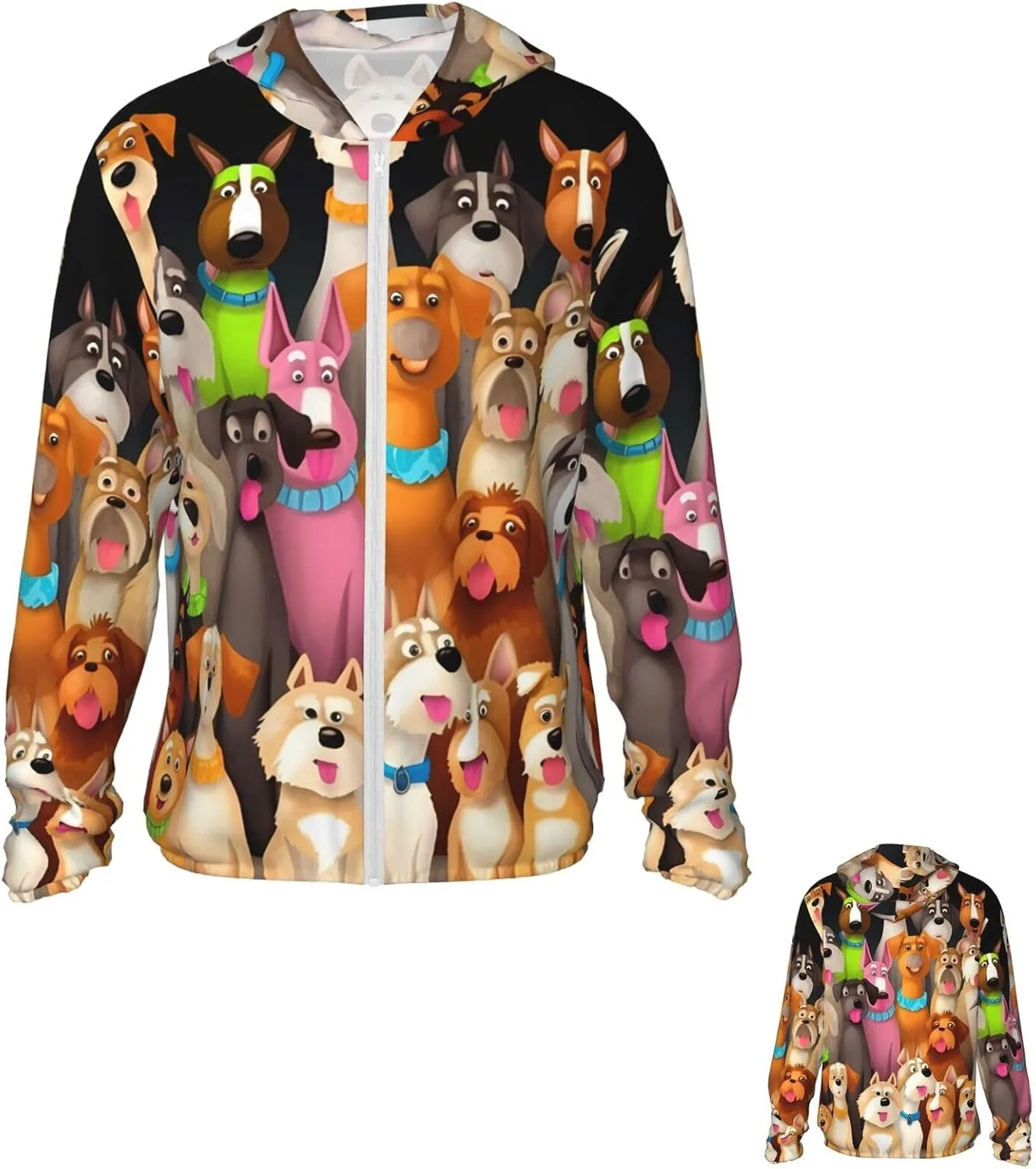 

Солнцезащитная толстовка для собак UPF 50+ с длинным рукавом и карманами PPTHSNVB