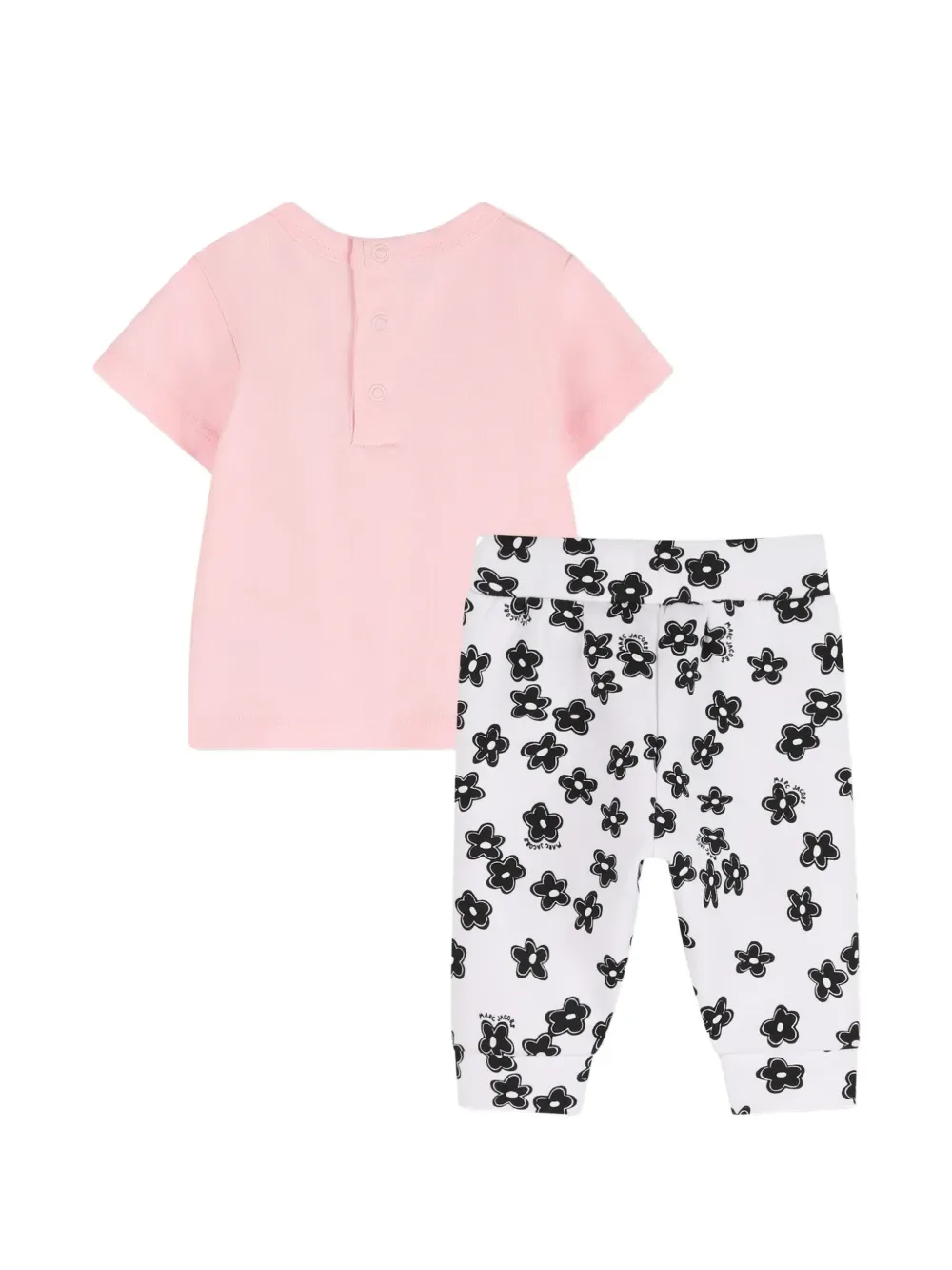 Спортивный костюм с цветочным принтом Marc Jacobs Kids, розовый — фото 2