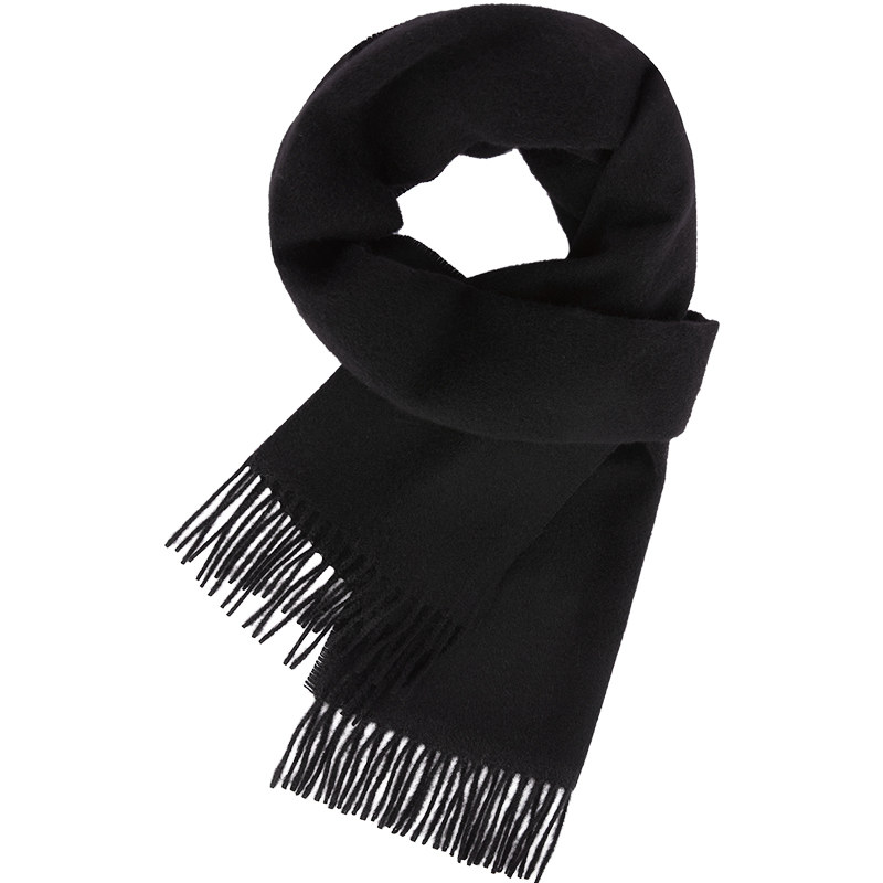 

Tommy Hilfiger Шерстяной вязаный шарф для мужчин, Black BDS