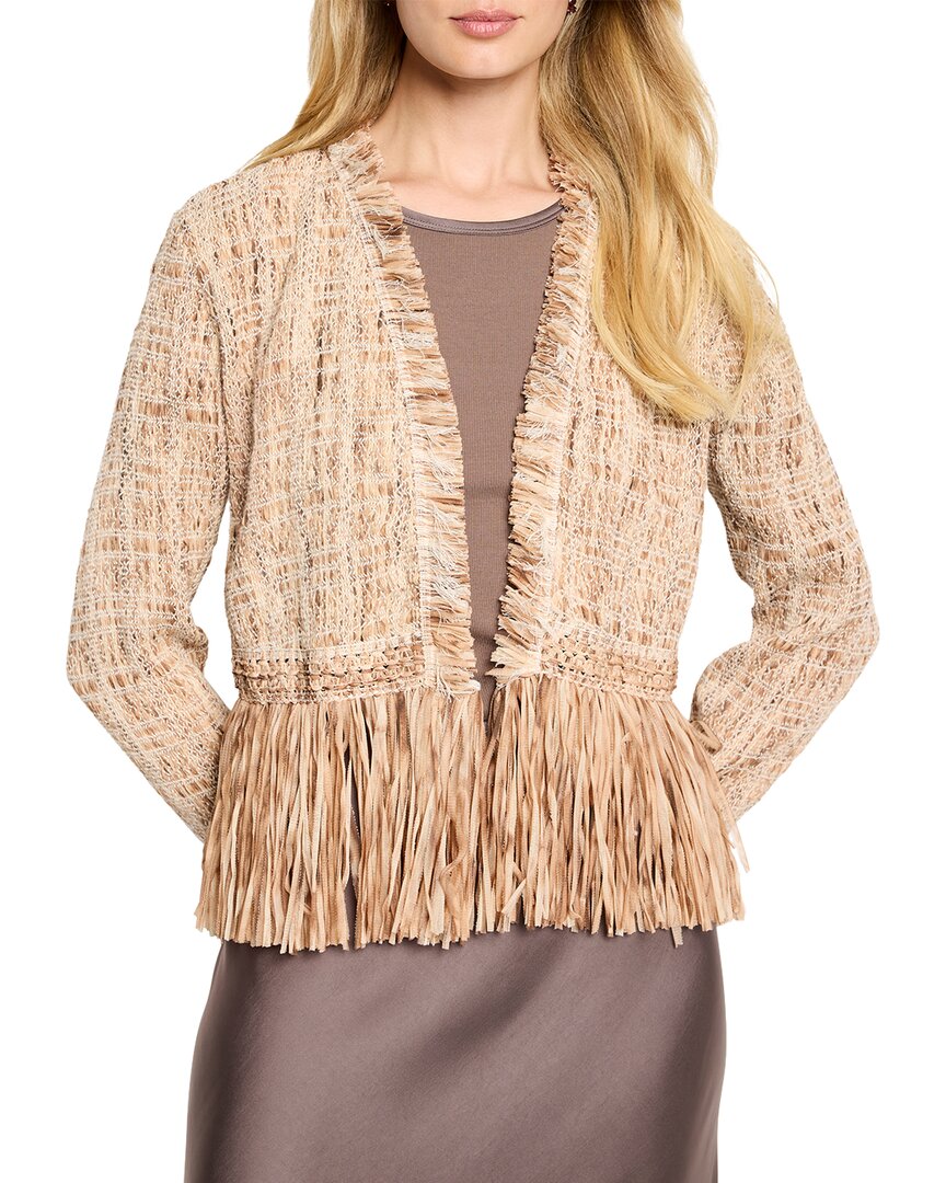 

Куртка NIC+ZOE Iconic Cork Fringe Knit Jacket Nic + Zoe, бежевый