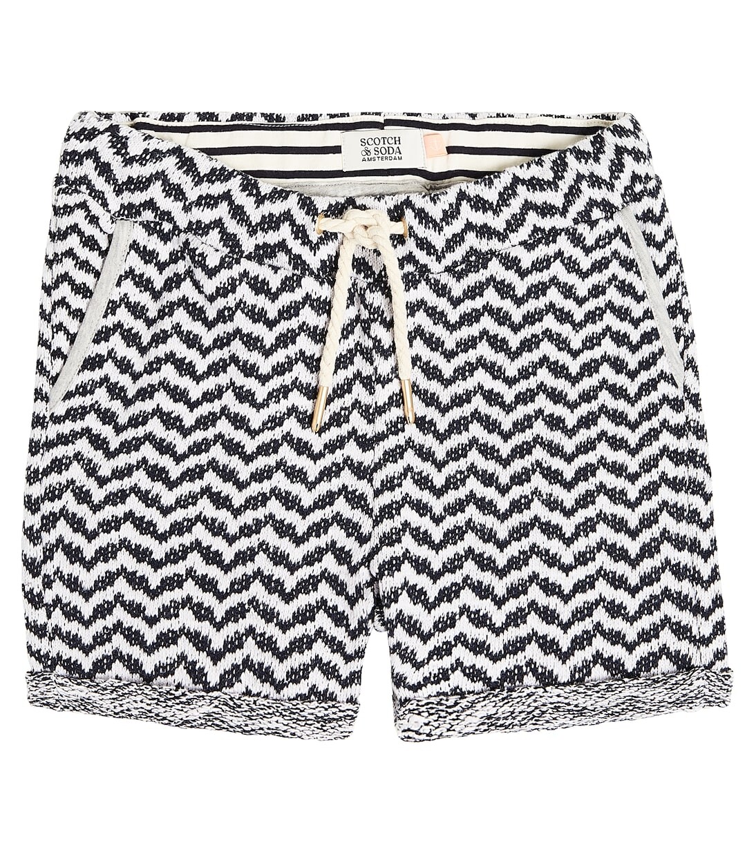 

Трикотажные шорты интарсия из смесового хлопка Scotch & Soda Kids, синий