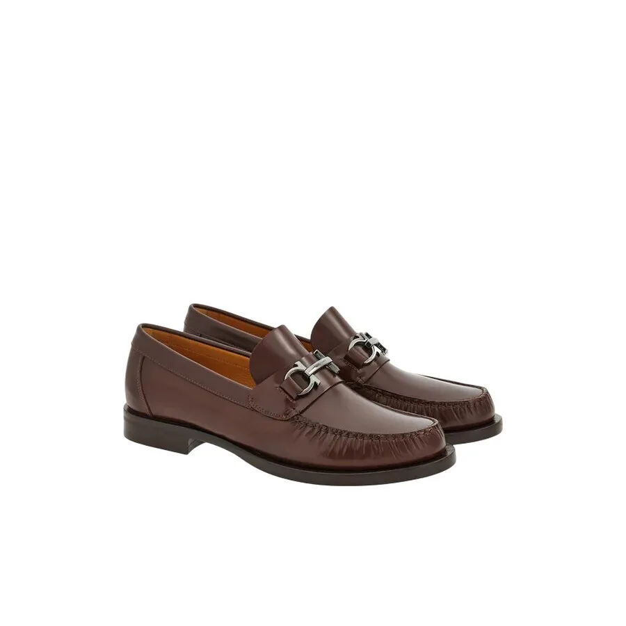 Лоферы Ferragamo Fort Gancini Horsebit, коричневый — фото 2