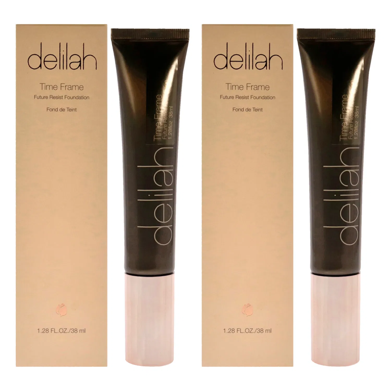 Тональный крем Future Resist SPF 20 - Nutmeg от Delilah для женщин - 37 г - упаковка из 2 штук, коричневый