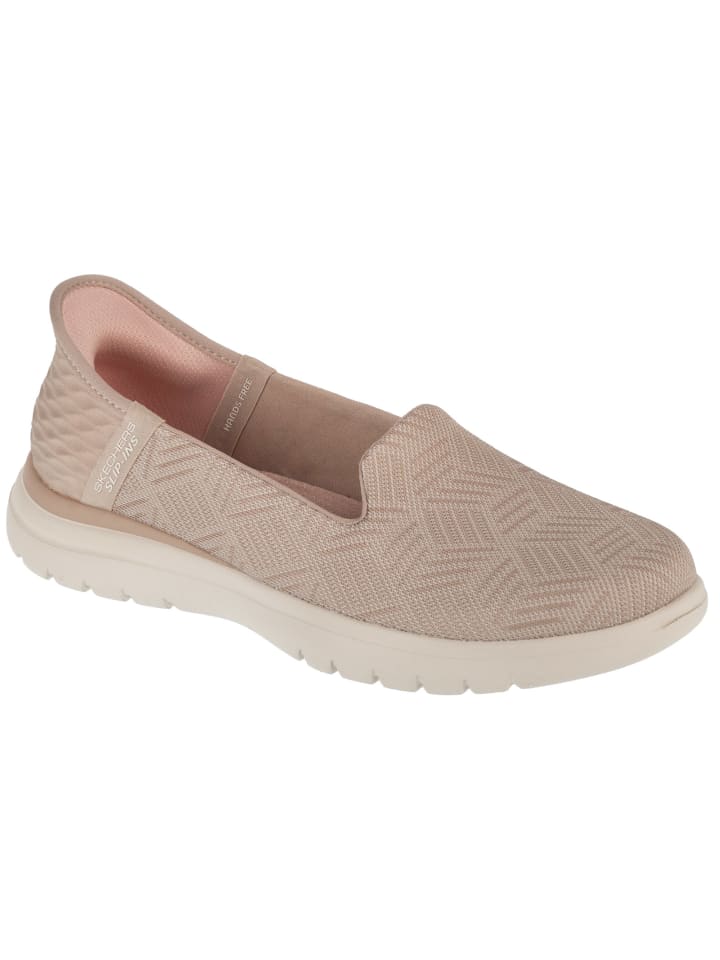 Элегантные туфли на шнуровке Skechers, бежевый