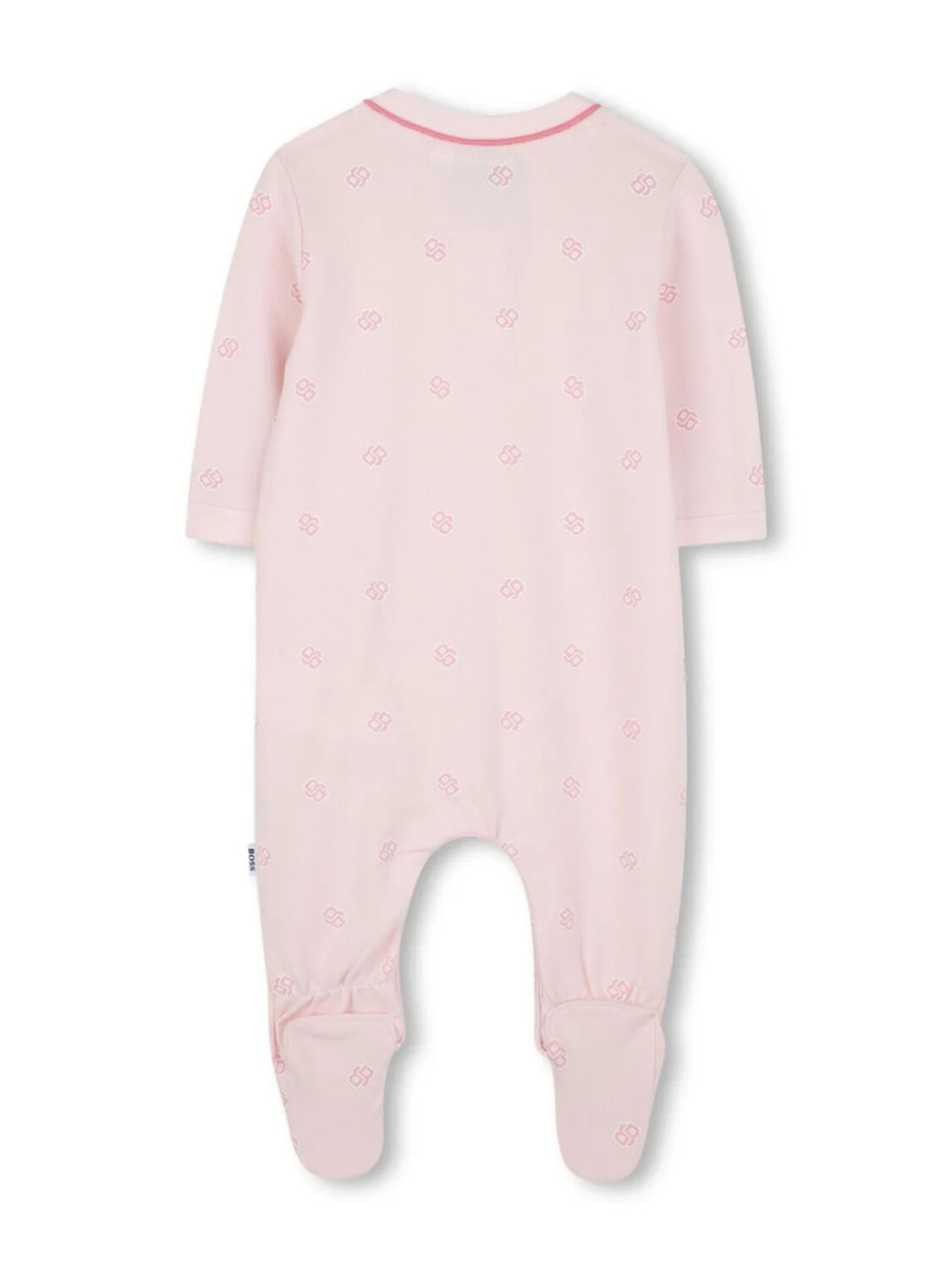 BOSS Kidswear комплект из пижамы и нагрудника с логотипом, розовый — фото 4