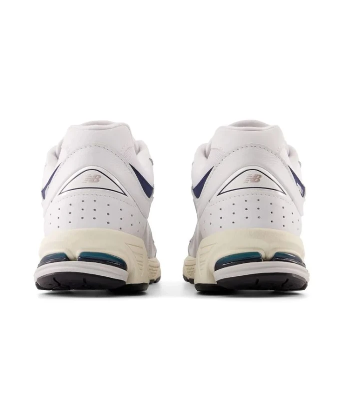Белые кожаные кроссовки с сетчатой вставкой 2002r New Balance, белый — фото 3