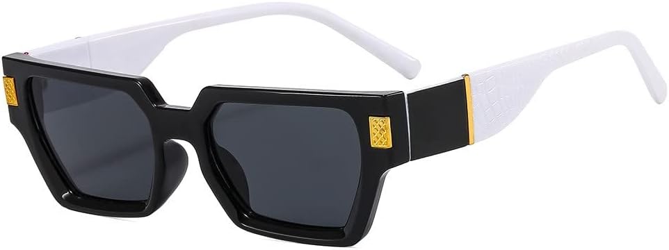 

2027 Женские прямоугольные винтажные солнцезащитные очки в стиле ретро с заостренными кончиками, роскошные солнцезащитные очки для женщин, размер 3, один размер MTZJH, One Color