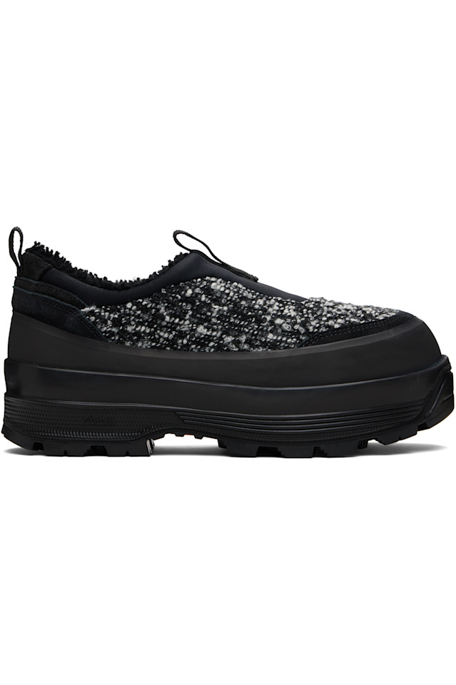 

Diemme Черно-Белые кроссовки Badia Basso из овчины