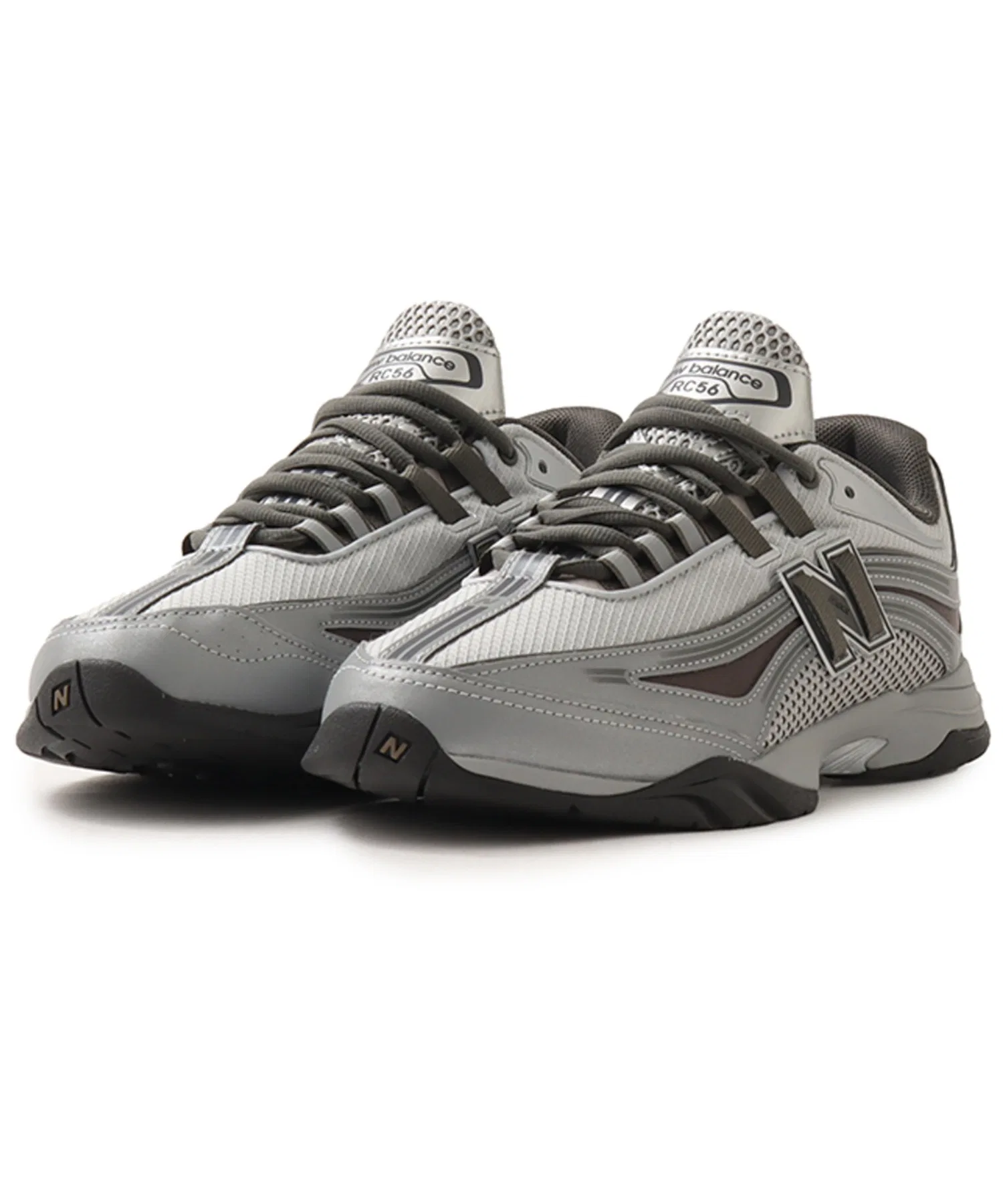 Мужские кроссовки из искусственной кожи и синтетики New Balance URC564KY серые