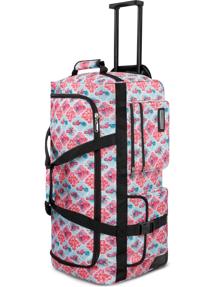 

Дорожная сумка на 3 колесах, 80 литров, цвет фламинго normani