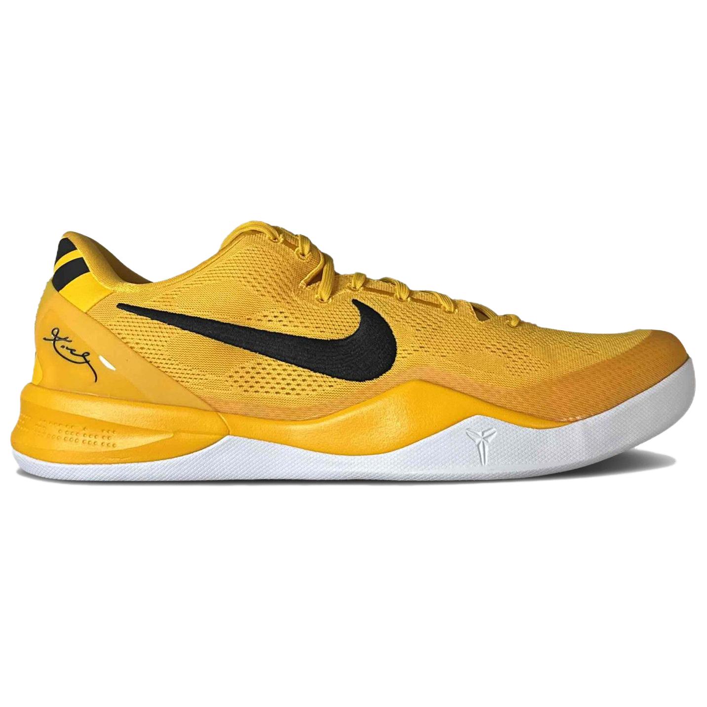 Кроссовки Kobe 8 баскетбольные мужские Nike, желтый — фото 2