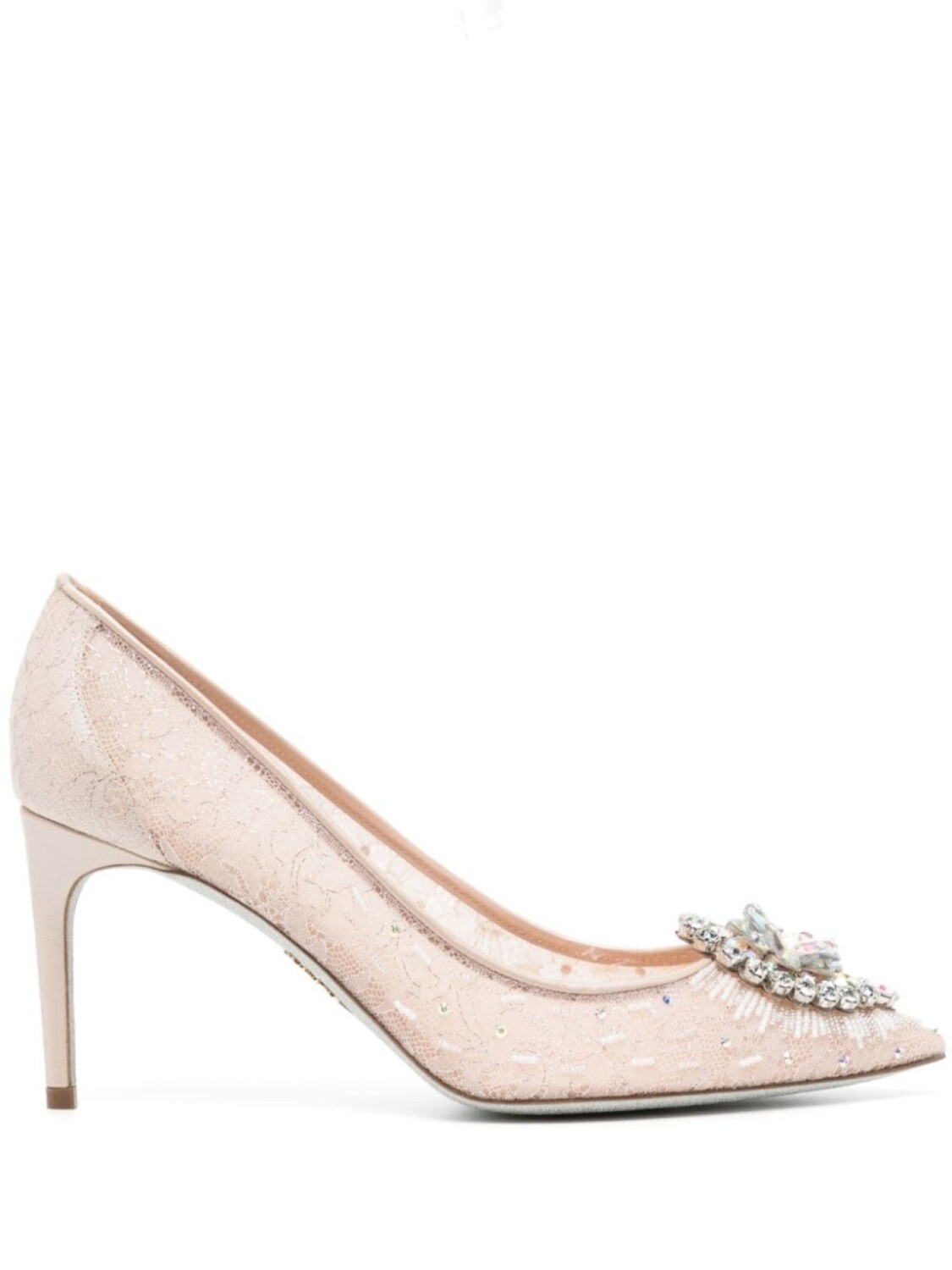 

Кружевные туфли Cinderella 65 René Caovilla, розовый